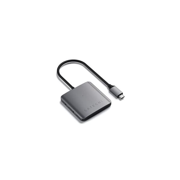 USB-C-hubb - Satechi - Aluminium - 4 portar - 5 Gbps - Plug-and-Play