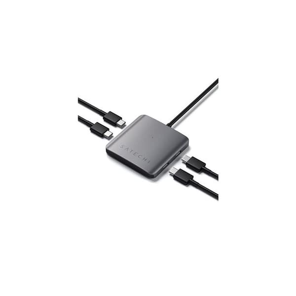 USB-C-hubb - Satechi - Aluminium - 4 portar - 5 Gbps - Plug-and-Play