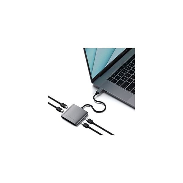 USB-C-hubb - Satechi - Aluminium - 4 portar - 5 Gbps - Plug-and-Play
