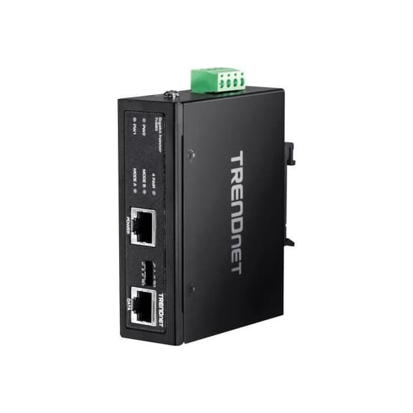 TRENDNET TI-IG60 POE-injektor - 1 10/100 / 1000Base-T-ingångsport(ar) - 1 10/100 / 1000Base-T-utgångsport(ar) - 72 W - Skenmonterbar