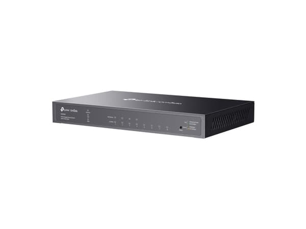 TP-Link Omada TL-SG2008P, Håndtert, L2/L2+, Gigabit Ethernet (10/100/1000), Strøm over Ethernet (PoE), Rack-montering