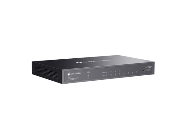 TP-Link Omada TL-SG2008P, Håndtert, L2/L2+, Gigabit Ethernet (10/100/1000), Strøm over Ethernet (PoE), Rack-montering