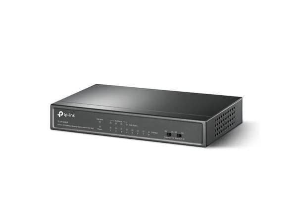 TP-Link TL-SF1008LP, Uhåndtert, Fast Ethernet (10/100), Full tosidig, Strøm over Ethernet (PoE), Kan monteres på vegg