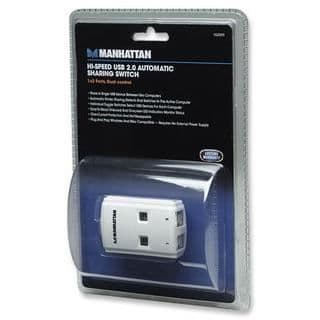 USB-switch - MANHATTAN - 162005 - 2 portar - 1,5m - Överbelastningsskydd