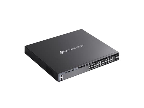 TP-Link Omada 24-Port Gigabit Stackable L3 Managed Switch with 4 10G Slots, Managed, L3, Gigabit Ethernet (10/100/1000), Rack mounting, 1U