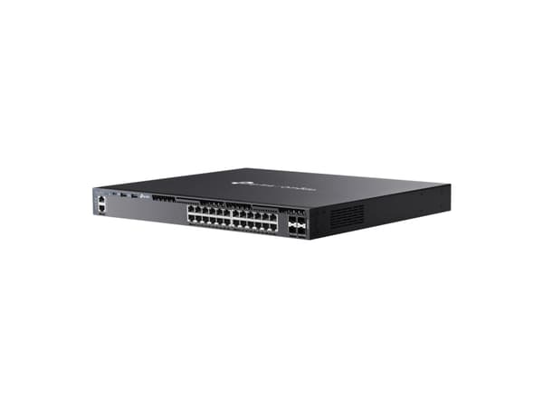 TP-Link Omada 24-Port Gigabit Stackable L3 Managed Switch with 4 10G Slots, Managed, L3, Gigabit Ethernet (10/100/1000), Rack mounting, 1U