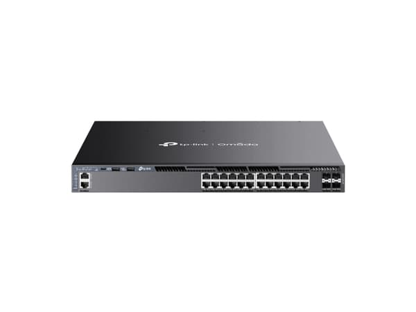 TP-Link Omada SG6428XHP, Håndtert, L3, Gigabit Ethernet (10/100/1000), Strøm over Ethernet (PoE), Rack-montering, 1U