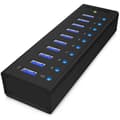 Miniatyrbild 2 av 2: Koncentrator (hub) - IBICO - ICY BOX USB 3.0 Hub 10x - 10 portar - Svart - USB