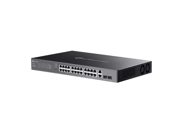 TP-Link Omada ES228GMP, hanterad, L2, Gigabit Ethernet (10/100/1000), Strömförsörjning via Ethernet (PoE) stöd, Rackmontering