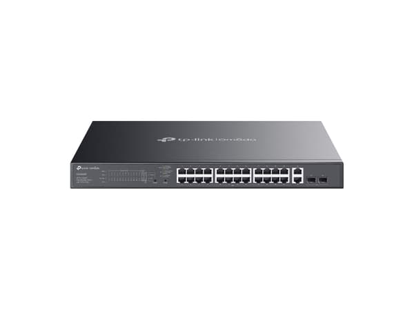 TP-Link Omada ES228GMP, hanterad, L2, Gigabit Ethernet (10/100/1000), Strömförsörjning via Ethernet (PoE) stöd, Rackmontering