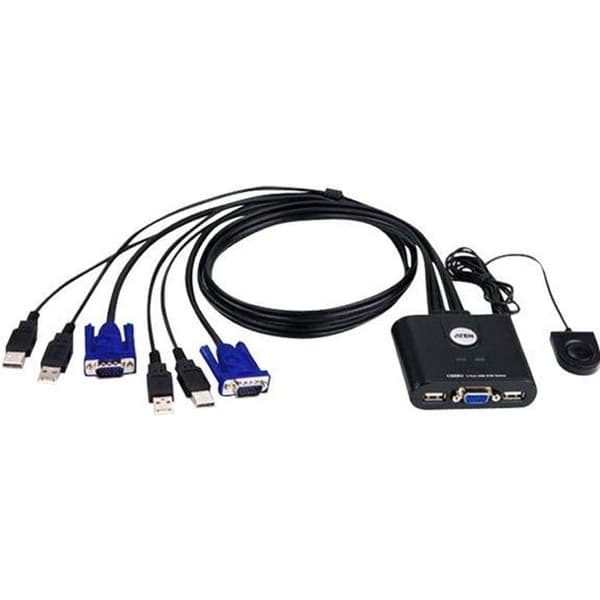 mini KVM Switch VGA-USB för 2 datorer