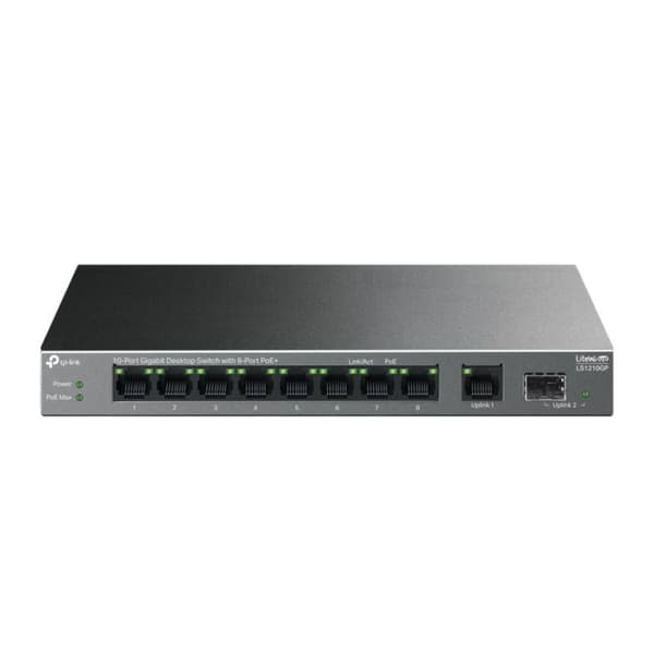 Switch TP-Link LS1210GP Svart