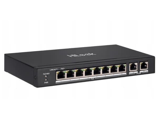 Hilook by Hikvision SW-10-POE 10-portars PoE Switch Svart