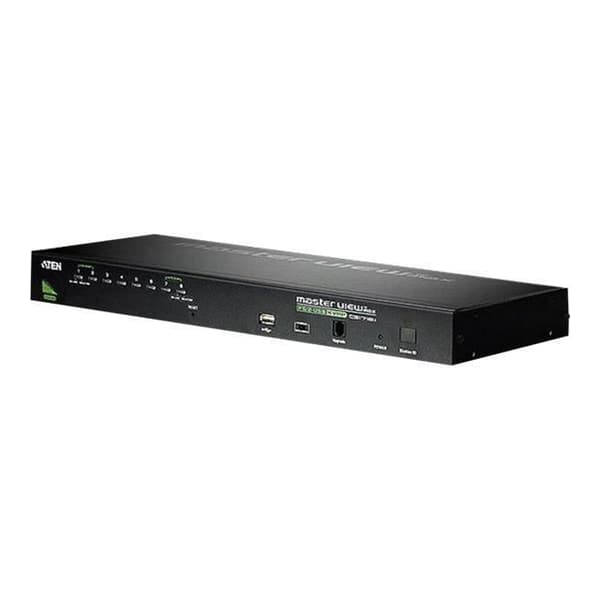 KVMP Switch, 8-vägs, ATEN CS1708A, PS/2, USB, … Svart