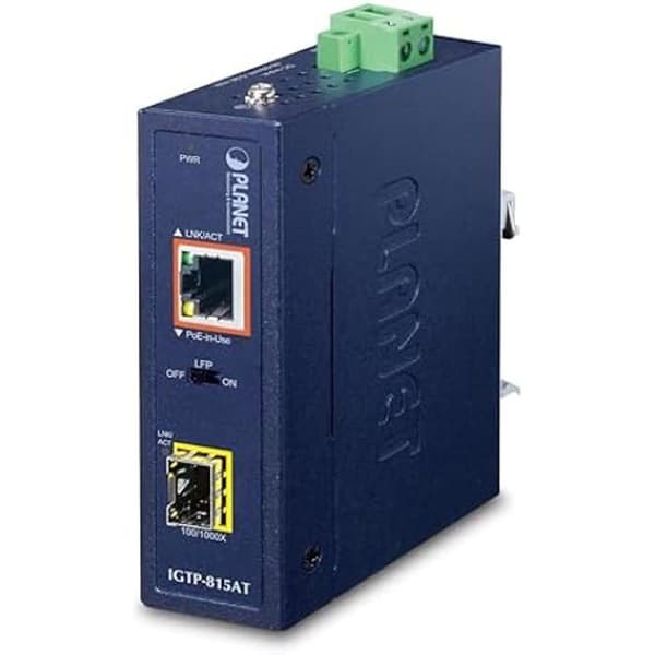 SFP - PLANET - IGTP-815AT - 100/1000BASE-X - 10/100/1000BASE-T - PoE+ 802.3at