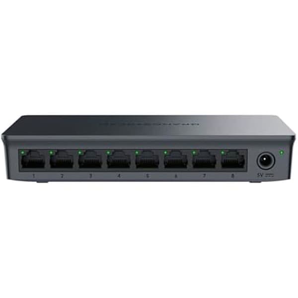 Hantera switch - GRANDSTREAM - GWN7711 - 8 Gigabit Ethernet-portar - Loopdetektering - Inbyggd QoS