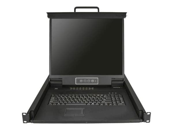 Konsol KVM 16 portar - StarTech.com - 19 tum - Rackmontering - Upplösning 1280x1024 - Svart