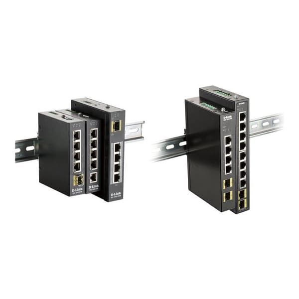 Managed Gigabit Ethernet Network Switch - D-LINK DIS-100G-6S - 6 portar - Svart Svart