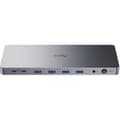Miniatyrbild 1 av 4: Dockningsstation - CUDY - CS700 - Dubbel 4K 60 Hz - 13-i-1 - USB-C 10 Gbit/s