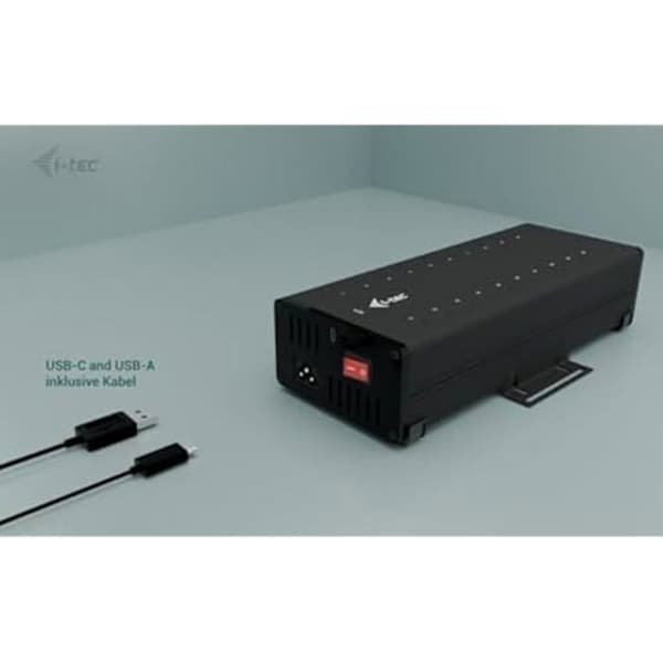 USB-hubb - I-TEC - 20x USB-C HUB - 15W per port - 5 Gbit/s - Överspänningsskydd