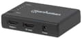 Pikkukuva 1 / 8: Manhattan HDMI-jakaja 4-porttinen (kompakti), 4K@30Hz, näyttölähtö yhdestä HDMI-lähteestä neljään HD-näyttöön (sama lähtö neljälle näytölle), verkkovi