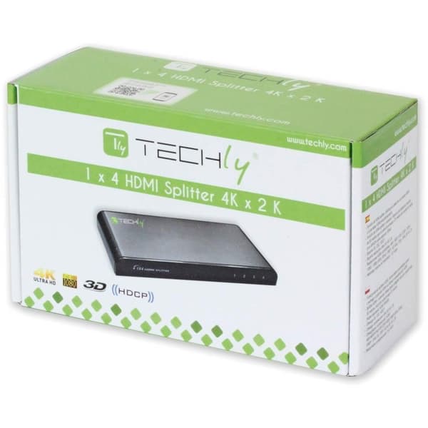 Techly HDMI-splitter 4-vägs 4K*2K IDATA HDMI-4K4
