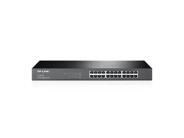 TP-Link TL-SG1024, Uhåndtert, Gigabit Ethernet (10/100/1000), Full tosidig, Rack-montering, 1U