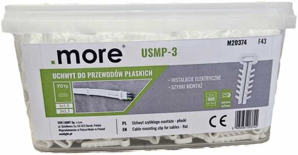 Hurtigmonteringsbeslag - flade USMP-3 900 stk.