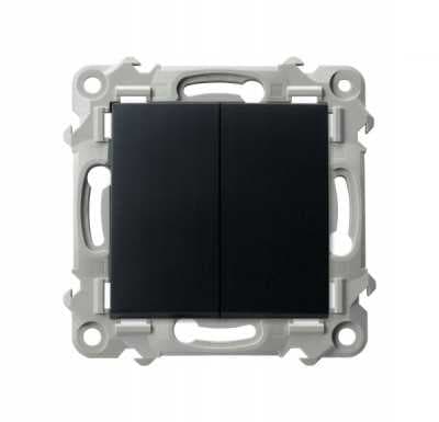 SAFIR lysestage-stik sort