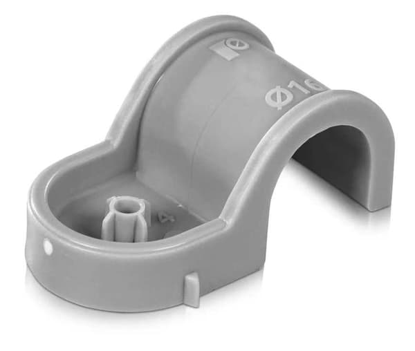 Enkel plastholder til 25 mm rør 60 stk.