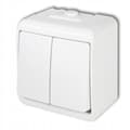 Miniatyrbillede 1 af 2: DOBBELT SWITCH KARLIK HVID HJUL-2