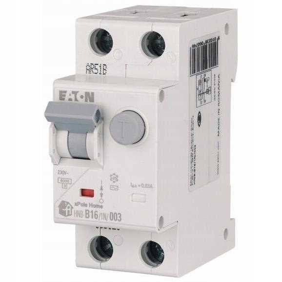 EATON Off-differential med overstrømsbeskyttelse 2P B16A AC