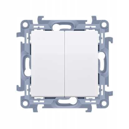 Simon 10 10AX IP20 hvid lysekroneafbryder