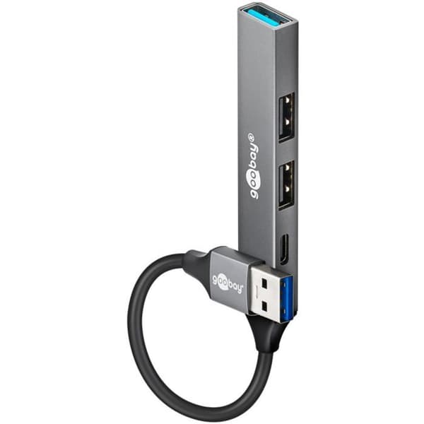 Goobay Hub USB 3.2 Slim - 4 po