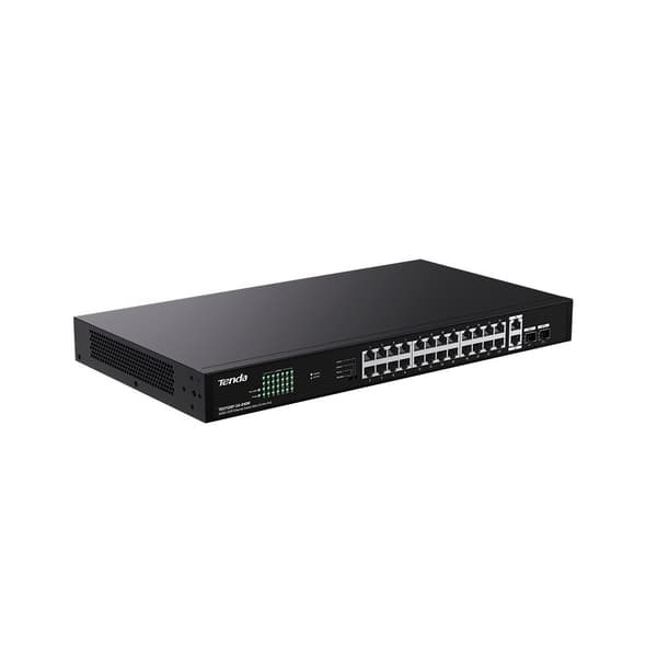 Tenda TEG1128P-24-410W verkkokytkin, ei-hallittava gigabitin Ethernet (10/100/1000), Power over Ethernet (PoE)