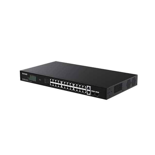 Tenda TEG1128P-24-410W verkkokytkin, ei-hallittava gigabitin Ethernet (10/100/1000), Power over Ethernet (PoE)