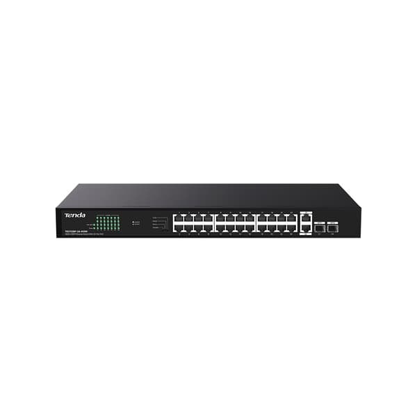 Tenda TEG1128P-24-410W verkkokytkin, ei-hallittava gigabitin Ethernet (10/100/1000), Power over Ethernet (PoE)