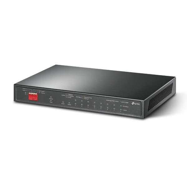 TP-Link TL-SG1210MP netværksswitch Ustyret Gigabit Ethernet (10/100/1000) Power over Ethernet (PoE) Sort