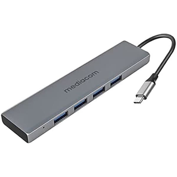 Hub - MEDIACOM MD-C301 - 4 SuperSpeed USB 3.0-portar - skrivbordsformat