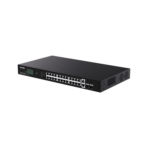 Tenda TEG1128P-24-250W verkkokytkin, ei-hallittava gigabitin Ethernet (10/100/1000), Power over Ethernet (PoE)