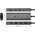 Miniatyrbild 4 av 4: USB-C-hub - BRA ANSLUTNINGAR - 10 portar - Snabbladdning 96W - Överföring 5 Gbit/s - Stöd för 4K UHD