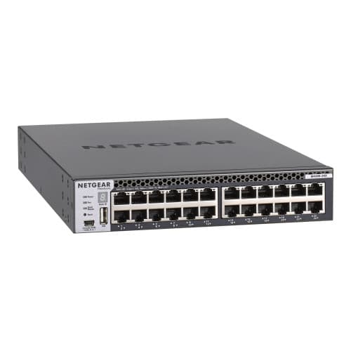 NETGEAR M4300-24X - switch - 24 portar - Administrerad - rackmonterbar Svart