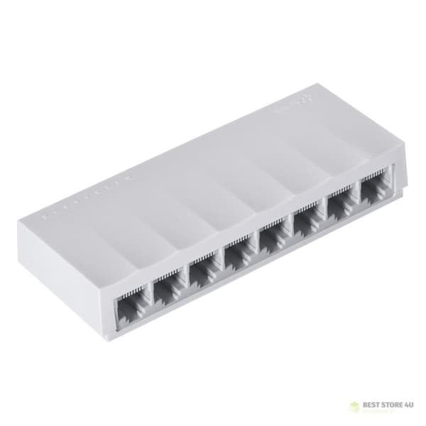 Kytkin TP-LINK TL-LS1008 Määrä 8 RJ45-porttia 10/100 Mb/s (yhteysnopeuden automaattinen neuvottelu, automaattinen Au-ristin) Valkoinen