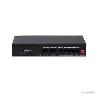 BRYTARE DAHUA PFS3006-4ET-36 Svart
