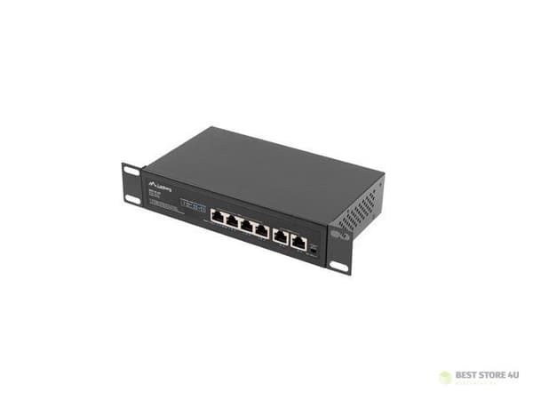 LANBERG SWITCH POE+ RACK 10"/19" (4x 100MB/S POE+, 2x 100MB/S) RSFE-4P-2FE-60