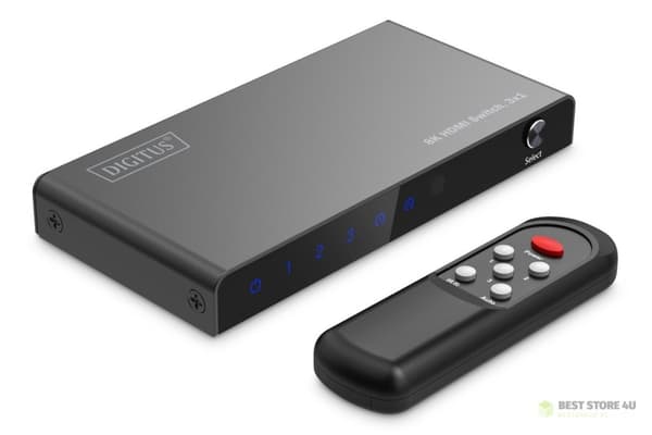 HDMI-switch 3x1, 8K/60Hz (4:4:4), HDR, HDCP 2.3