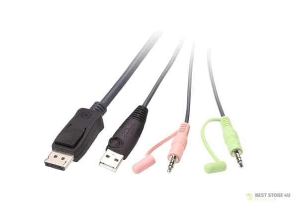 Athens | USB DisplayPort-kabel med fjernbetjening | CS22DP | 2-ports KVM-switch