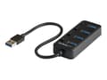 Miniatyrbild 3 av 3: USB 3.0-hubb - StarTech.com - 4 portar - Strömbrytare - UASP-stöd - Svart