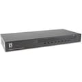 Miniatyrbild 1 av 2: KVM-switch - LEVELONE - KVM-3208 - 8 portar - USB, PS/2, VGA