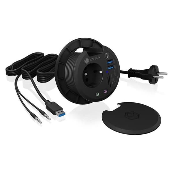 ICY BOX USB 3.0 skrivbordshubb